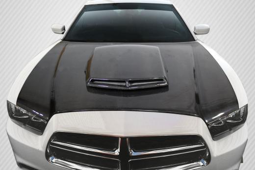 Carbon Fiber T/A Style Hood 11-14 Dodge Charger - Click Image to Close